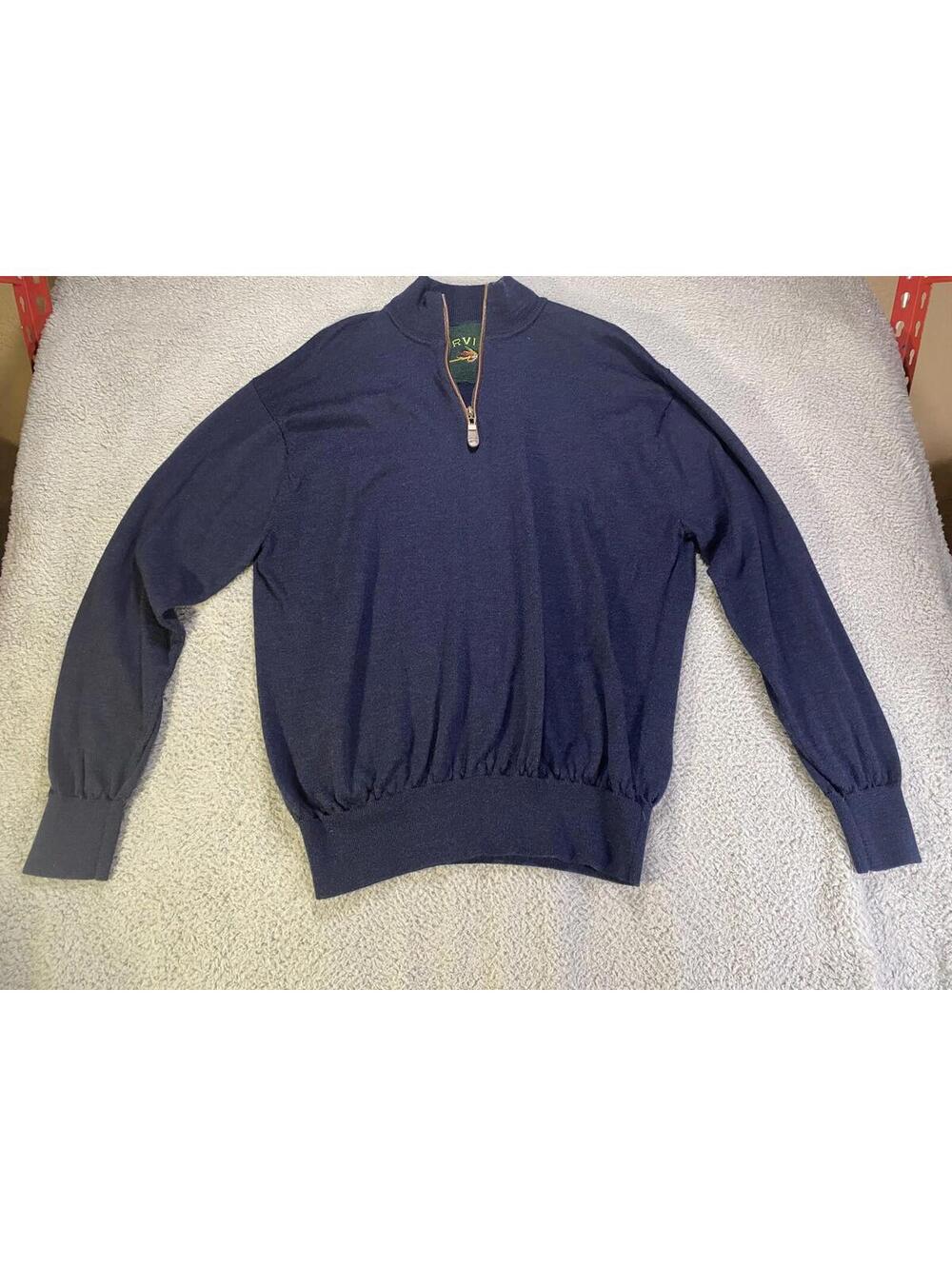 Orvis Fishing Jacket SZ XL Men’s Fishing Lure Print Pullover